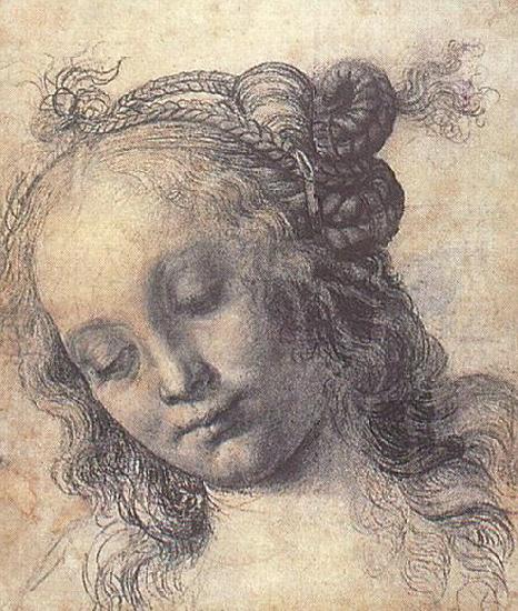 Andrea del Verrocchio Head of a Girl oil painting image